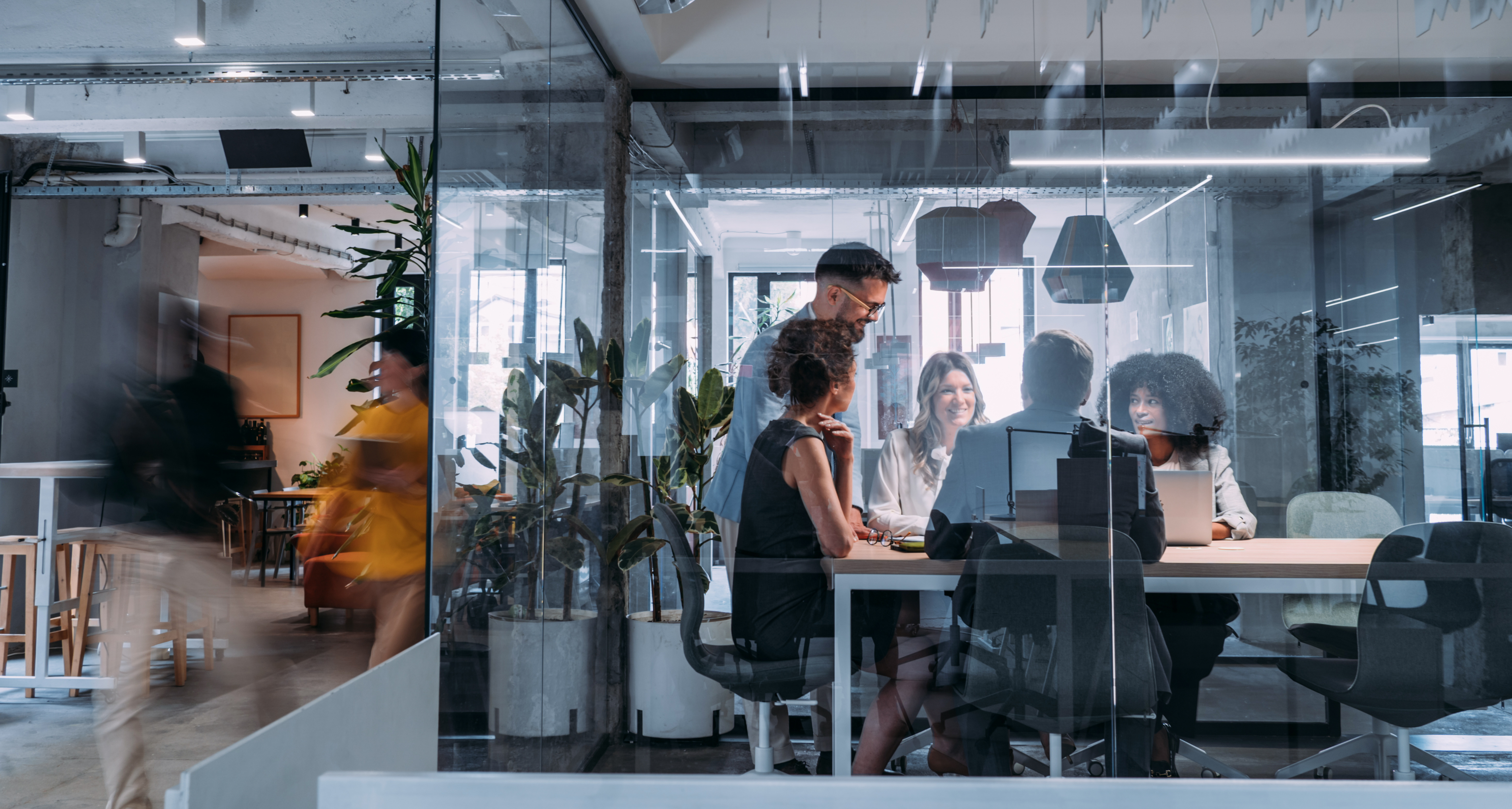 Meeting In An Office