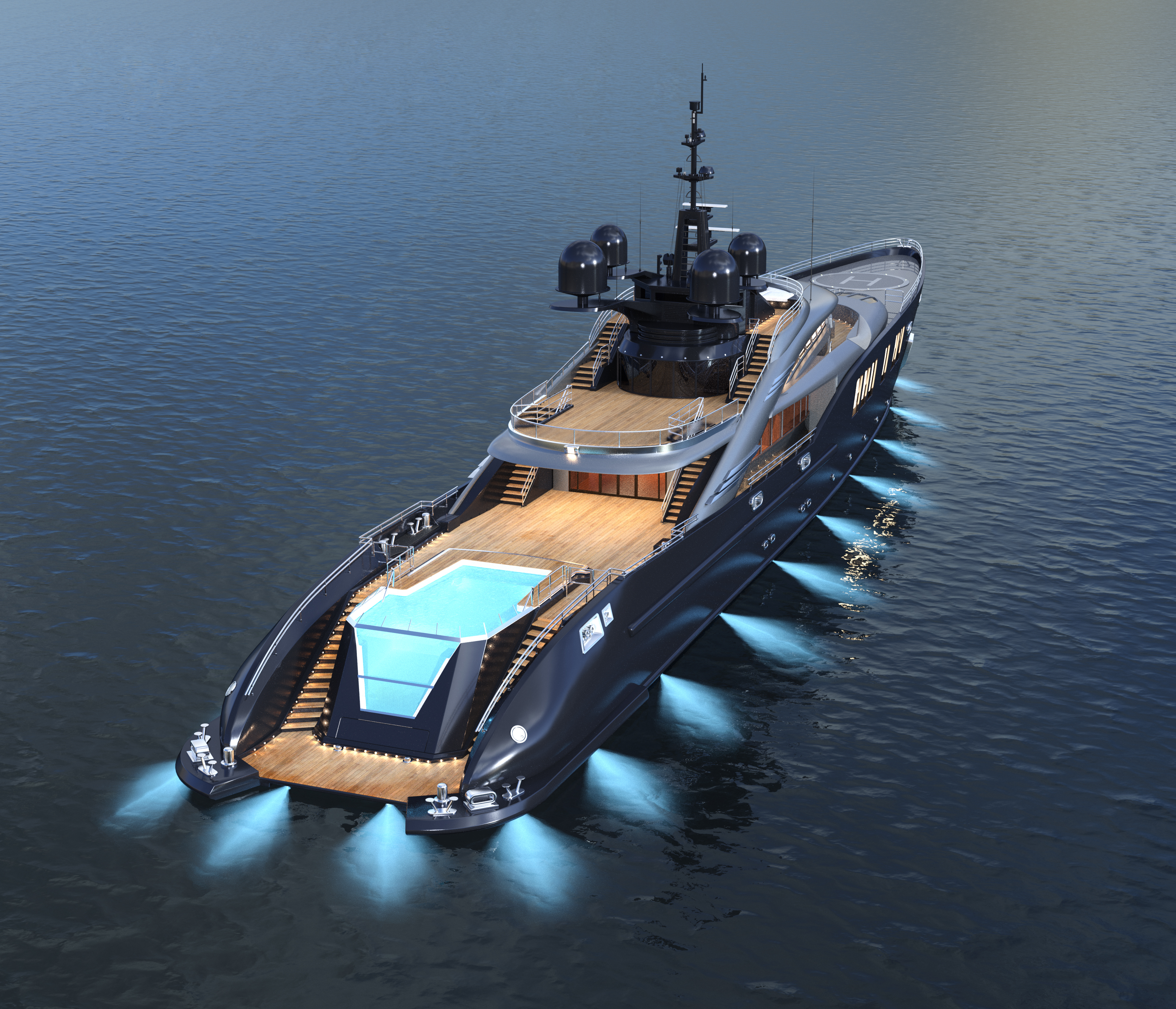 Yacht With Lights | Praxis